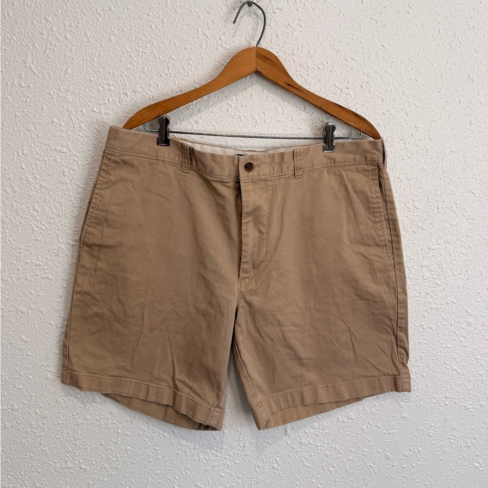 J crew tan kahki  chino cotton shorts men’s 36